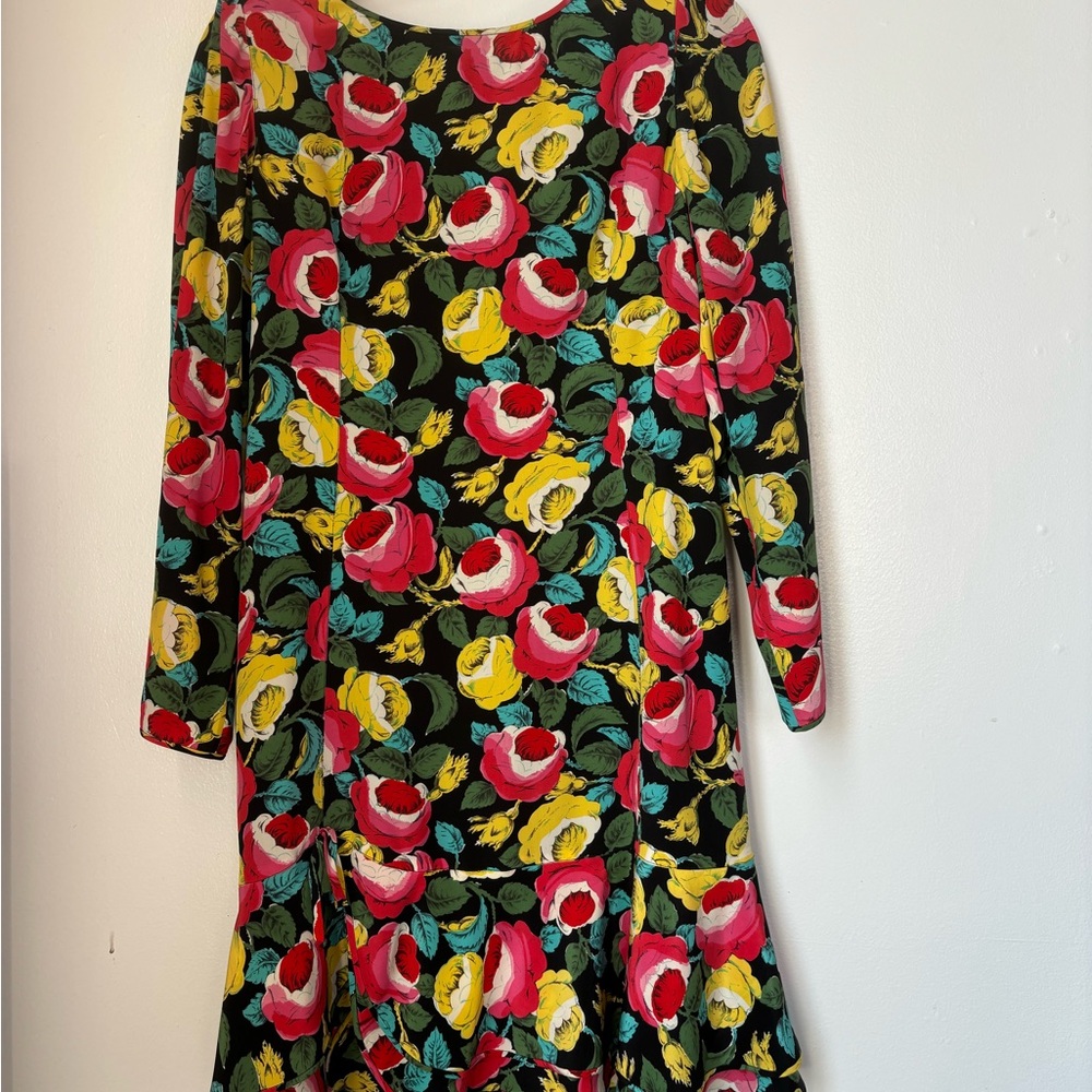 Emanuel Ungaro Red Long Sleeve Sheath Dress for Cocktail